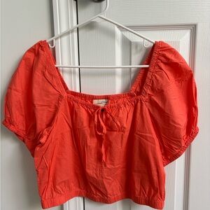 Universal Thread Coral Puff Sleeve Blouse